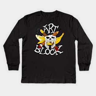 art block, the artist struggle, now as band logo. Kids Long Sleeve T-Shirt